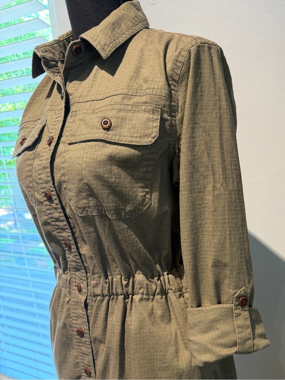 Duluth Trading Company Hempstop Shirtdress - Size XS